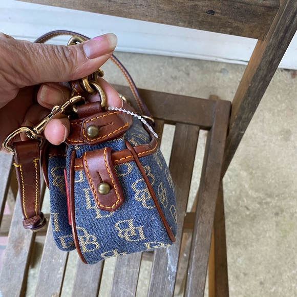 Dooney&BourkeDenim Signature Saddle Bag - Picture 10 of 14